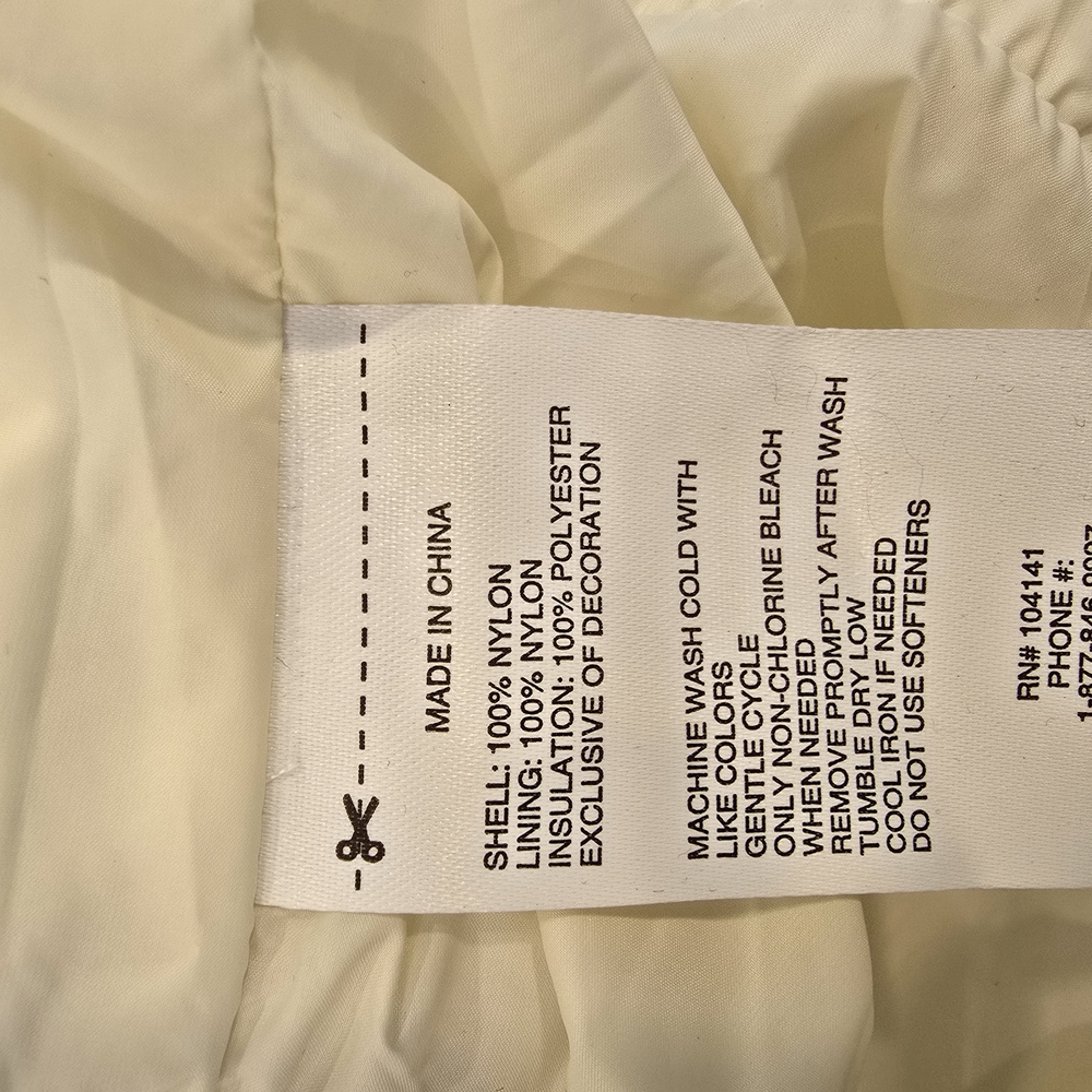 DSG Cream Quilted Kids Vest Size Large (14) Nwt - Picture 11 of 11